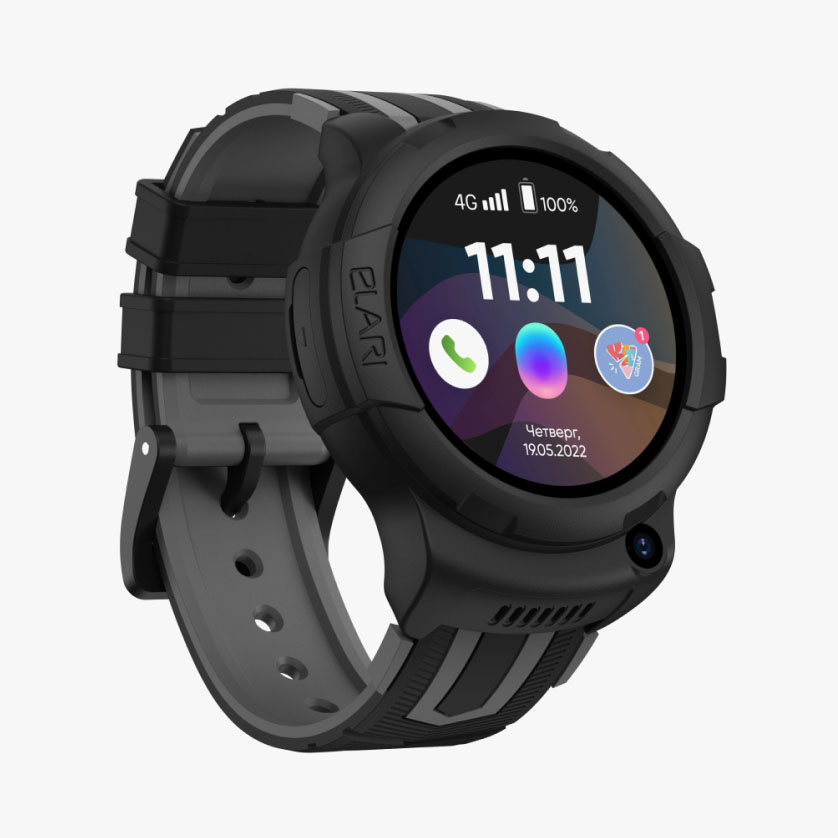Купить Умные часы Elari KidPhone 4G Wink, лиловый — цена, описание в ...